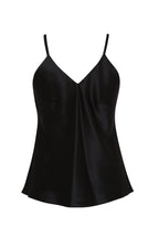 Cami Top in Black Silk