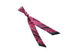 Banderole - Silk Ribbon Scarf - Hound Dog Fuchsia