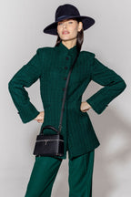 Paloma Trousers in Bottle Green Wool