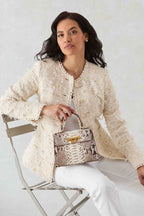 Ginette Jacket in Vanilla Tufted Tweed