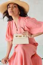 Sof Dress in Watermelon Double Georgette