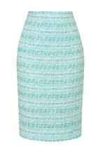 Penelope Skirt in Mint Tweed