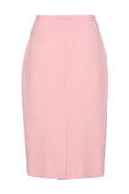 Penelope Skirt in Ballet Pink Double Wool Crepe