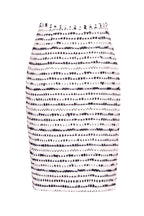 Knee-Length Pencil Skirt in Black and White Striped Tweed - Penny
