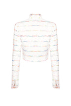 Ivory/Multi Tweed Short Jacket - Hermione