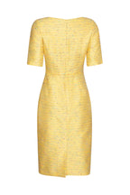 Yellow Summer Dress with Elbow Length Sleeves - Angie