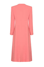 Sienna Coat in Watermelon Double Wool Crepe