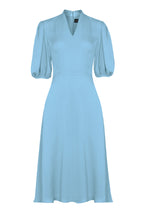 Sof Dress in Pale Blue Double Georgette