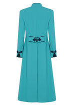 Vanessa Coat in Topaz Double Wool Crepe