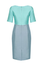Jade/Ash Sateen Dress - Amelia