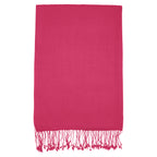Silk/Wool Stole - Bright Pink