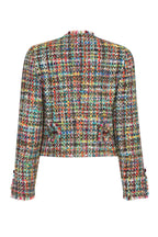 Carrie Jacket in Green/Multi Tweed