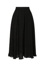 Christabel Skirt in Black Silk Georgette