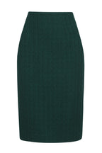 Penelope Skirt in Bottle Green Tweed