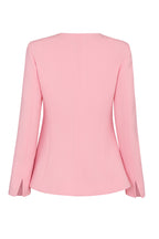 Ginette Jacket in Ballet Pink Double Wool Crepe