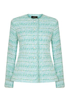 Ginette Jacket in Mint Tweed