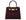A burgundy wine coloured, medium-sized Italian leather handbag with a pebble print and gold plated hardware, featuring a top handle and a detachable shoulder strap.