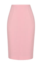 Penelope Skirt in Ballet Pink Double Wool Crepe