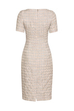 Taupe/Ivory Summer Tweed Dress - Angie
