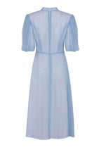 Sof Dress in Sky/Multi Spot Chiffon