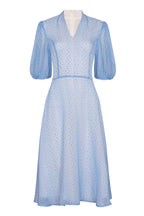 Sof Dress in Sky/Multi Spot Chiffon